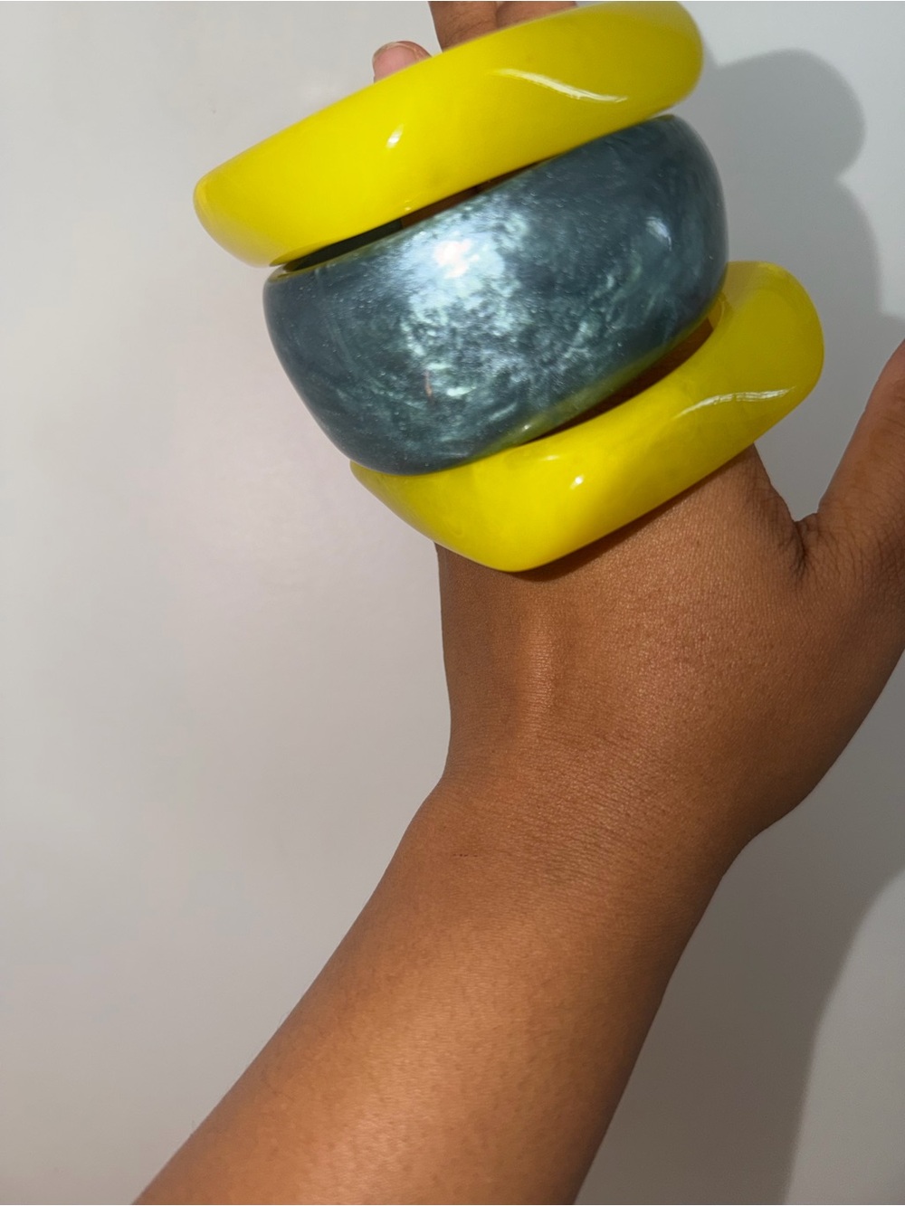 Bracelets on wrist